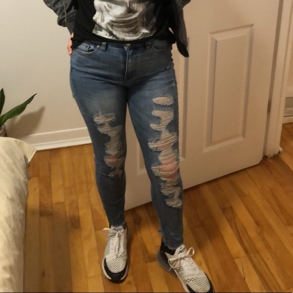 STREETWEAR SOCIETY RIPPED JEANS - Picture 1 of 5